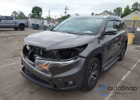 2016 Toyota Highlander Xle V6 из США, поврежденный, VIN 5TDKKRFH7GS176099